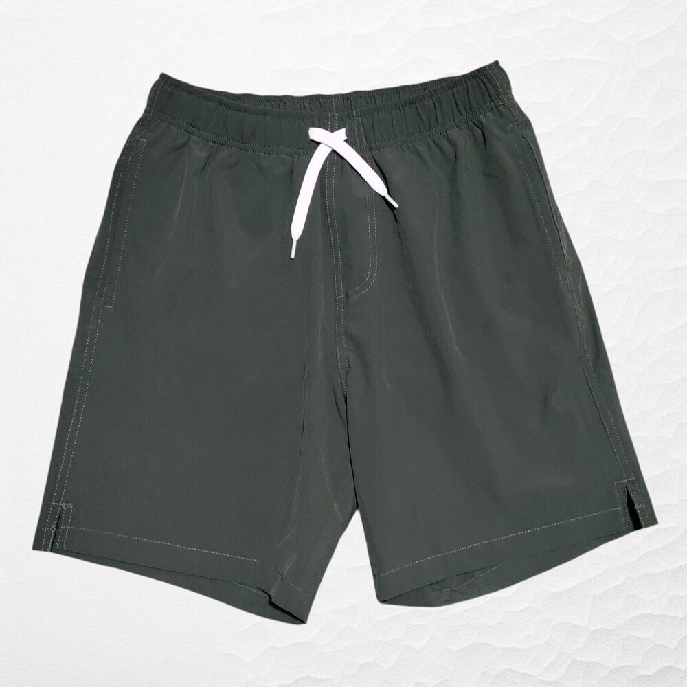 Bear Bottom Shorts Men’s Size Small 7" Swim Hybrid Zip Pocket Green‎ NWOT